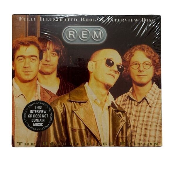 REM - Fully Illustrated Book And Interview Disc ( CD, 1996, Sound & Media ) New - Picture 1 of 4